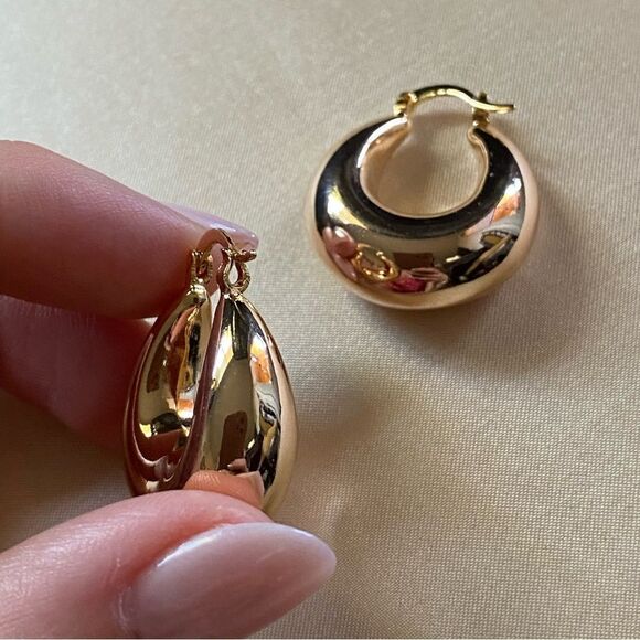 Bohemian hoop earrings M19 - Picture 3 of 3